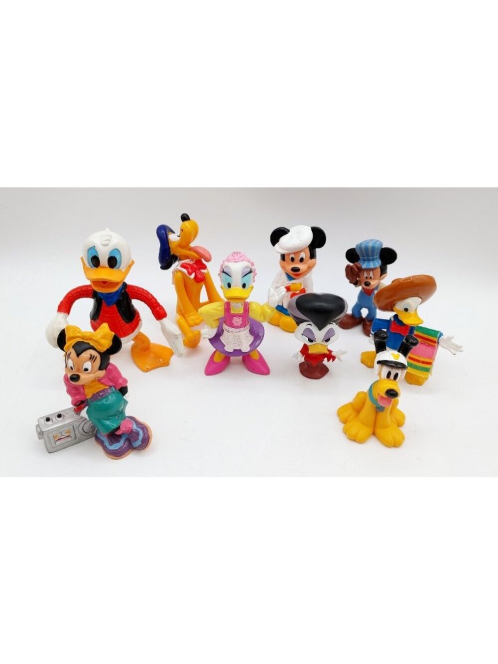 Lot of 7 Arco / Disney Vintage Figures Mickey & Minnie Mouse & Friends